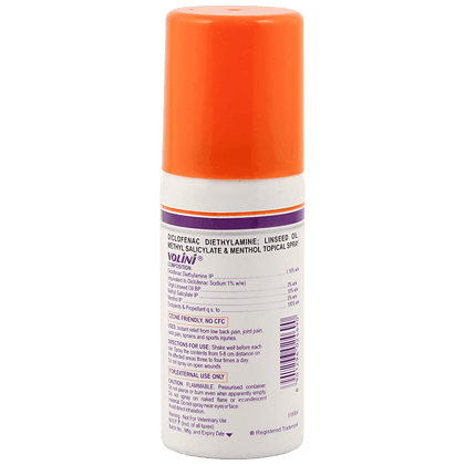 Volini Pain Relief Spray, Long Lasting, 15 G